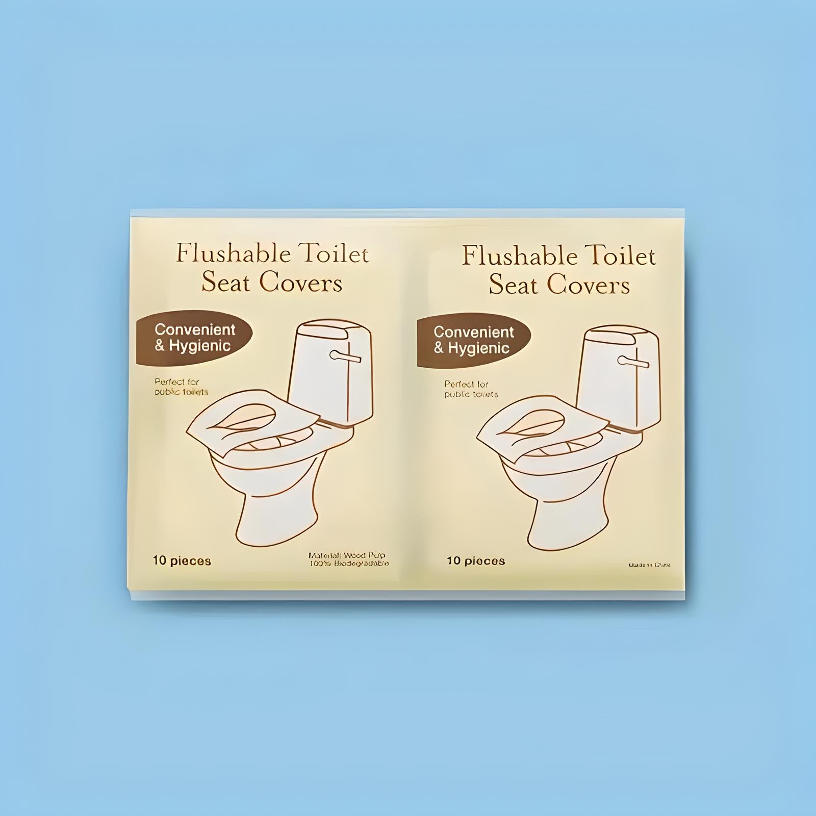 Flushable Travel Toilet Seat Covers | 50 Pack