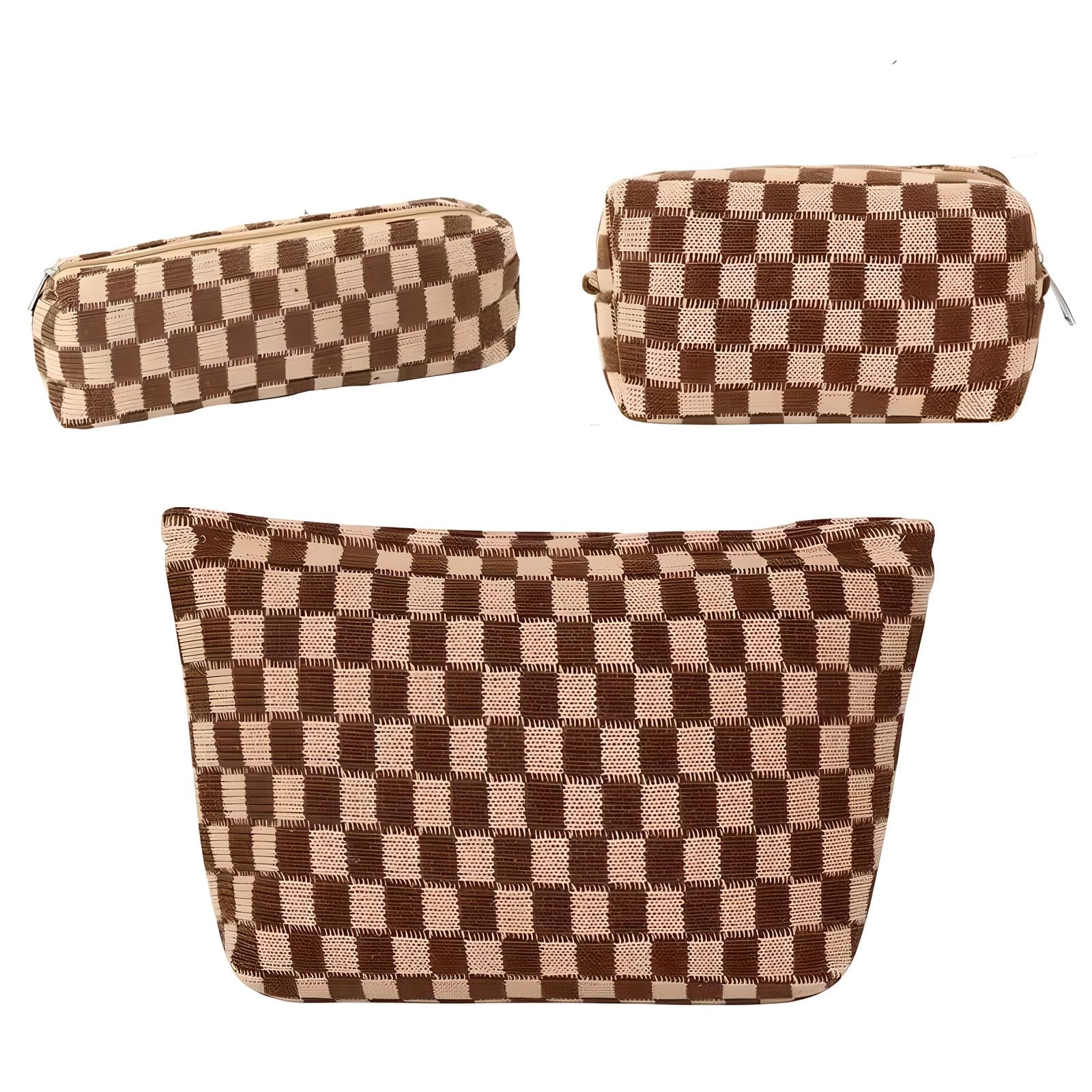 Jessica | 3-Piece Cosmetic Bag Set