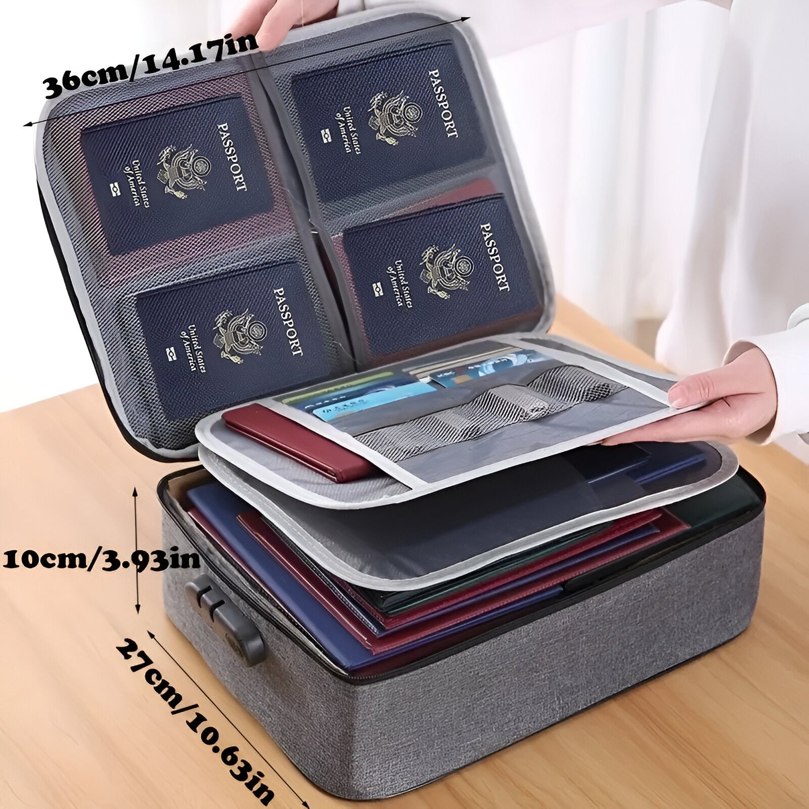 TravelSafe Document and Passport Bag